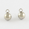 Tarnish Resistant 201 Stainless Steel 3D Ball Round Charms Pendants STAS-Q171-07-1