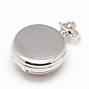 Openable Flat Round Alloy Bike Printed Porcelain Quartz Watch Heads for Pocket Watch Necklaces Making WACH-M111-07-2