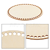 Cedar Wooden Basket Bottoms WOOD-WH0098-58-5