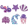 Ocean Animal Theme DIY Diamond Painting Stickers Kits for Kids and Adult Beginners PW-WG95695-01-2