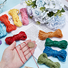 10 Bgas 10 Colors 15M Korean Waxed Polyester Cord YC-PH0001-55-3