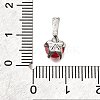 Brass Micro Pave Cubic Zirconia Charms KK-D356-05C-P-3