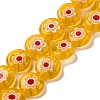 Handmade Millefiori Lampwork Beads Strands LAMP-G164-04D-1