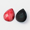 Mixed Color Faceted Resin Teardrop Cabochons X-CRES-S119-M-2