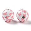 Easter Theme Printed Wood European Beads WOOD-M010-02H-2