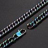 Men's 304 Stainless Steel Cuban Link Chain Bracelets BJEW-T015-01B-18-Q-2