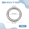 25Pcs Stainless Steel Linking Rings FIND-ME0002-64-2