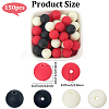 Rubberized Style Imitated Silicone Acrylic Beads MACR-PA0001-06B-05-2
