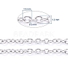 304 Stainless Steel Cable Chains CHS-F006-02A-P-3
