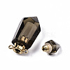 Faceted Natural Smoky Quartz Pendants G-T131-15C-4