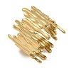 304 Stainless Steel Open Cuff Ring for Women RJEW-U014-06G-1