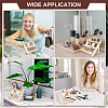 DIY 3 Tier Stair Style Pine Wooden Plant Stand Kit ODIS-WH0025-108-6