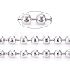 304 Stainless Steel Ball Chains CHS-F009-01G-P-1