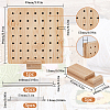 Square Bamboo Crochet Blocking Board DIY-WH0002-62A-2