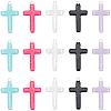 30Pcs 5 Colors Opaque Acrylic Pendants OACR-SC0001-35-1
