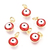 Brass Enamel Beads X-KK-B024-02G-F-1