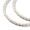 Imitation Bodhi Glazed Porcelain Beads Strands PORC-H011-01-4