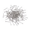 316 Surgical Stainless Steel Flat Round Blank Peg Stud Earring Settings STAS-R073-04-2