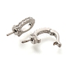 Rack Plating Brass Micro Pave Cubic Zirconia Peg Bails KK-H508-07P-2