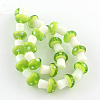 Mushroom Handmade Lampwork Beads Strands X-LAMP-R116-09-1