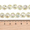 Transparent Electroplate Glass Beads Strands EGLA-N002-34C-B03-3
