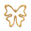 Hollow 304 Stainless Steel Pendants STAS-OY016-33G-1