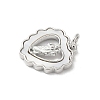 Brass Pave Natural White Shell Religion Pendants KK-S522-23P-B-2