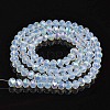 Electroplate Glass Beads Strands EGLA-A034-J8mm-L07-2