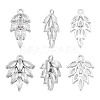8PCS 2Style Brass Inlaid Clear Cubic Zirconia Pendants ZIRC-AR0001-23-1