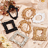 12Pcs 12 Styles Vintage Resin Picture Frame AJEW-AN0007-29-7