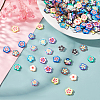   600Pcs 12 Colors Handmade Polymer Clay Cabochons Flower CLAY-PH0001-46-3