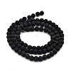 Natural Lava Rock Round Bead Strands G-M169-4mm-03-2