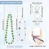 Olycraft 3Pcs 3 Style Glass Pearl & Lampwork & Glass Seed Beads Mobile Straps KEYC-OC0001-19-2