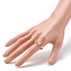 Imitate Austrian Crystal Bicone Glass Beaded Finger Rings RJEW-TA00003-03-4