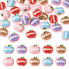 30Pcs Opaque Resin Cabochons RESI-TA0005-79D-1