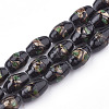 Handmade Gold Sand Lampwork Beads X1-LAMP-T006-01A-1
