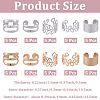 10Bags 2 Colors Iron Dreadlocks Braiding Findings FIND-CY0001-54-2