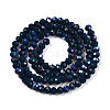 Electroplate Opaque Solid Color Glass Beads Strands EGLA-A044-P3mm-L16-3