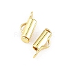 SHEGRACE Brass Slide On End Clasp Tubes XGRQ1R818-355G-2