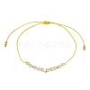 Natural Round Mixed Gemstone Beads Braided Bead Bracelets for Women BJEW-JB11655-4