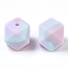 Three-Colour Food Grade Eco-Friendly Silicone Beads X-SIL-T056-01C-2