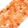 Natural Carnelian Beads Strands G-N0006-6mm-17-3