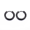 304 Stainless Steel Huggie Hoop Earrings EJEW-F111-18mm-B-1