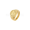 Stainless Steel Gold Plated Ring with Eye HR8975-3-1