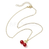 Lampwork Pendant Necklaces for Women NJEW-JN04807-4