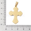 Ion Plating(IP) 304 Stainless Steel Enamel Rhinestone Pendants STAS-Q325-05B-G-3
