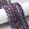 Natural Amethyst Beads Strands G-M445-8MM-01B-1