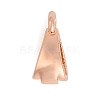 Brass with Cubic Zirconia Pendants KK-Q781-04RG-2