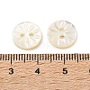 Carved Flower Natural Shell Buttons SH-CBA18B6-02B-02-3