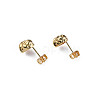 Brass Stud Earring Findings KK-N233-364-2